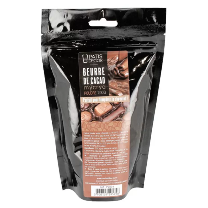 Cerf Dellier Poudre De Beurre De Cacao Patisdecor 200 G - Barry