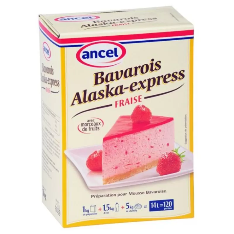 Cerf Dellier Preparation Bavarois Fraise Alaska Express 1 Kg