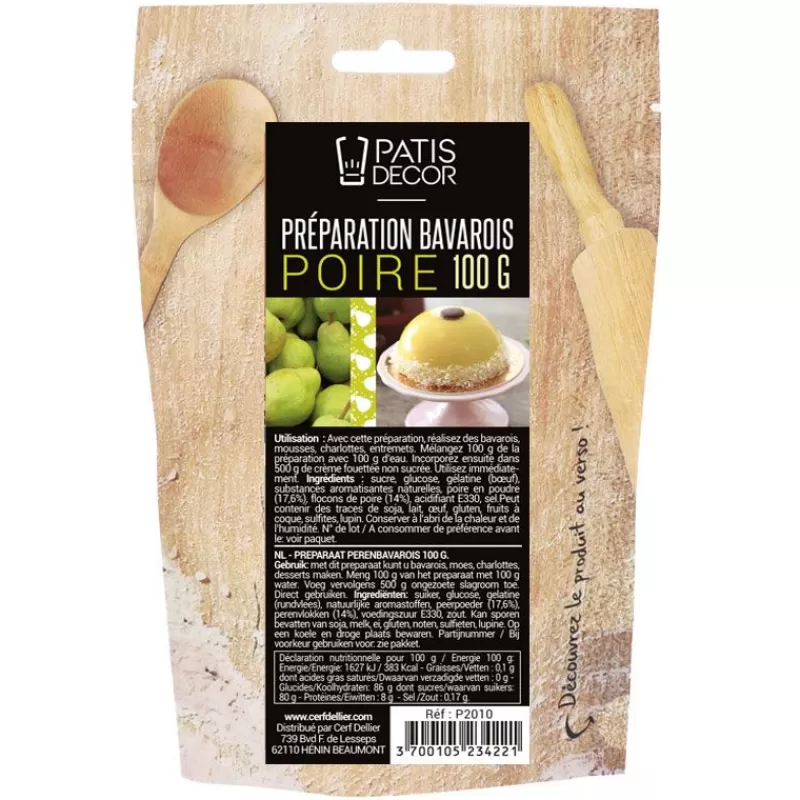 Cerf Dellier Preparation Bavarois Poire Patisdecor