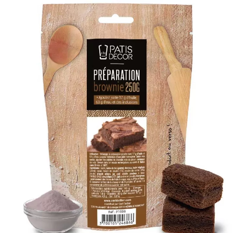 Cerf Dellier Preparation Brownie Patisdecor 250 G