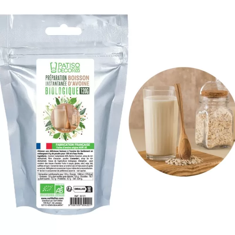 Cerf Dellier Preparation Instantanee Pour Boisson Avoine Biologique 120 G