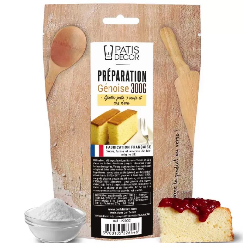 Cerf Dellier Preparation Pour Génoise Patisdecor 300 G