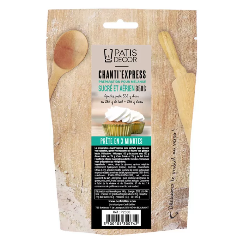 Cerf Dellier Preparation Pour Melange Sucre Et Aerien Chanti'Express 350 G