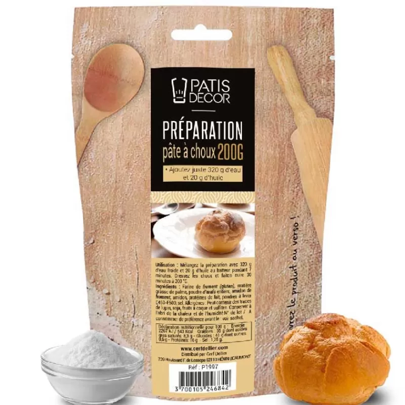 Cerf Dellier Preparation Pâte À Choux Patisdecor 200 G