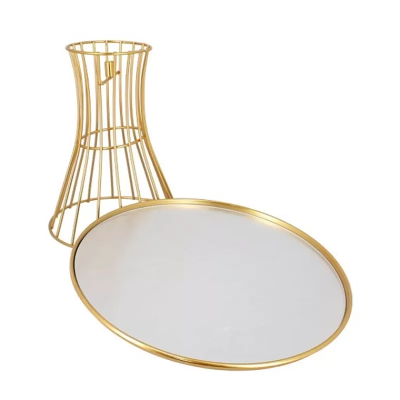 Cerf Dellier Presentoir Gâteaux Miroir Dore Patisdecor 25 Cm Outlet
