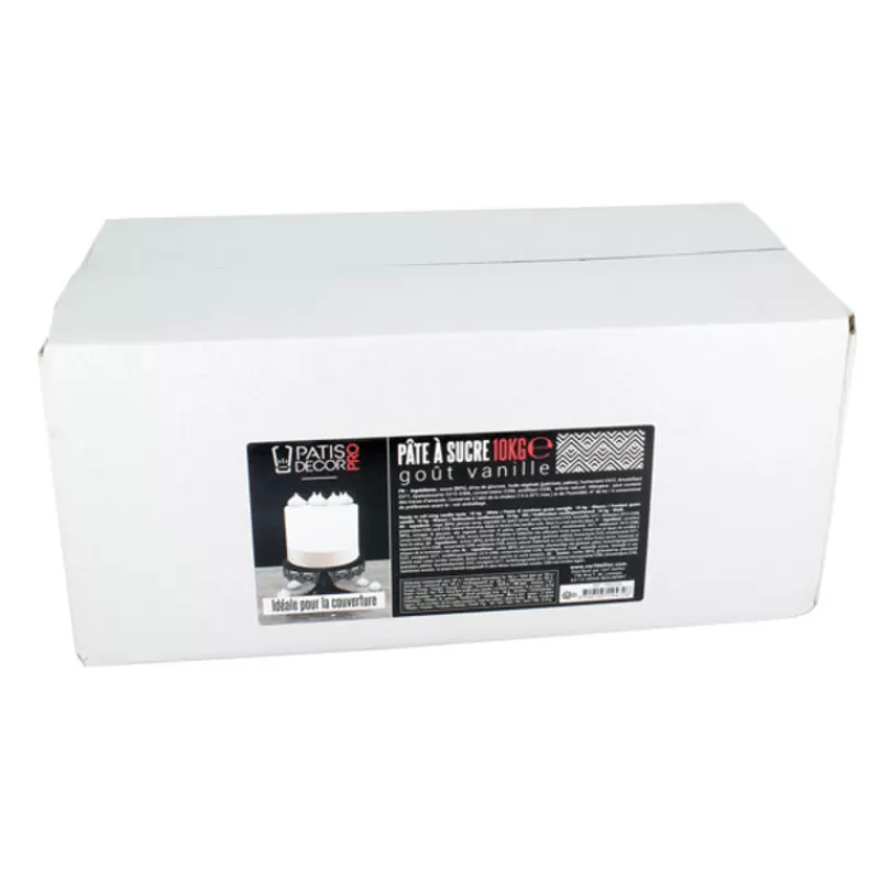 Cerf Dellier Pâte À Sucre Blanche Arome Vanille Patisdecor Pro 10 Kg
