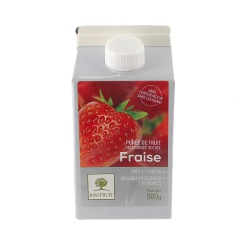 Cerf Dellier Puree De Fraise Ravifruit 500 G