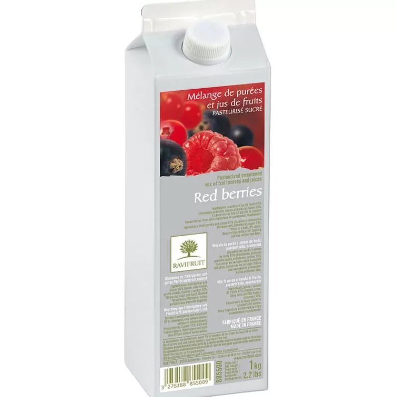 Cerf Dellier Puree De Fruits Rouges Ravifruit 1 Kg