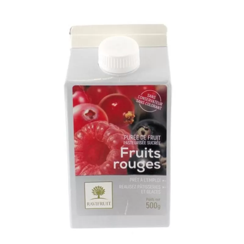 Cerf Dellier Puree De Fruits Rouges Ravifruit 500 G - Ddm 01/23