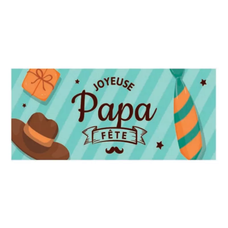 Cerf Dellier Rectangle Azyme Joyeuse Fete Papa (X24) Fashion