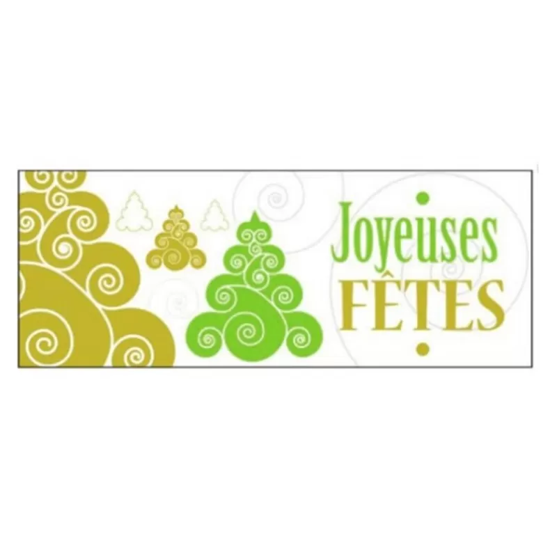 Cerf Dellier Rectangles Blancs Joyeuses Fêtes Azyme (X36) Cheap