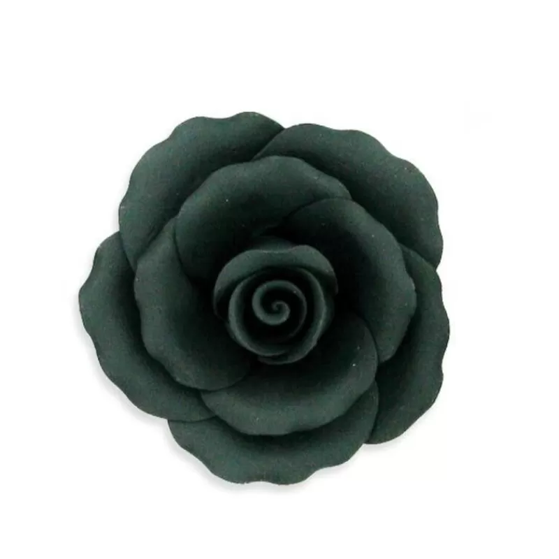 Cerf Dellier Rose Noire En Pastillage 9 Cm Patisdecor Outlet