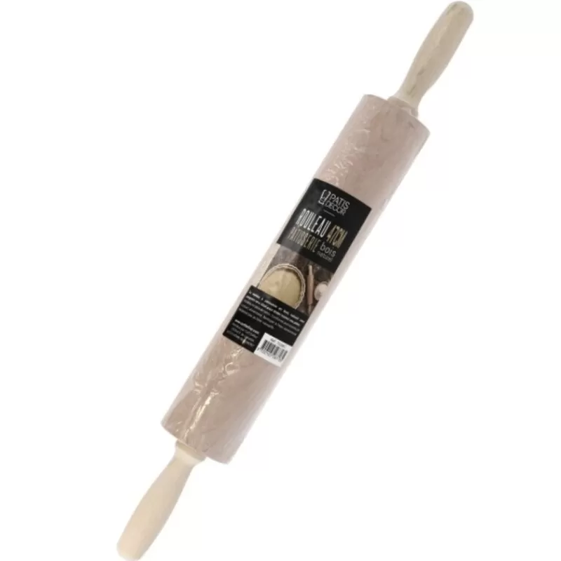 Cerf Dellier Rouleau A Patisserie Hetre A Poignées 47 Cm Patisdecor