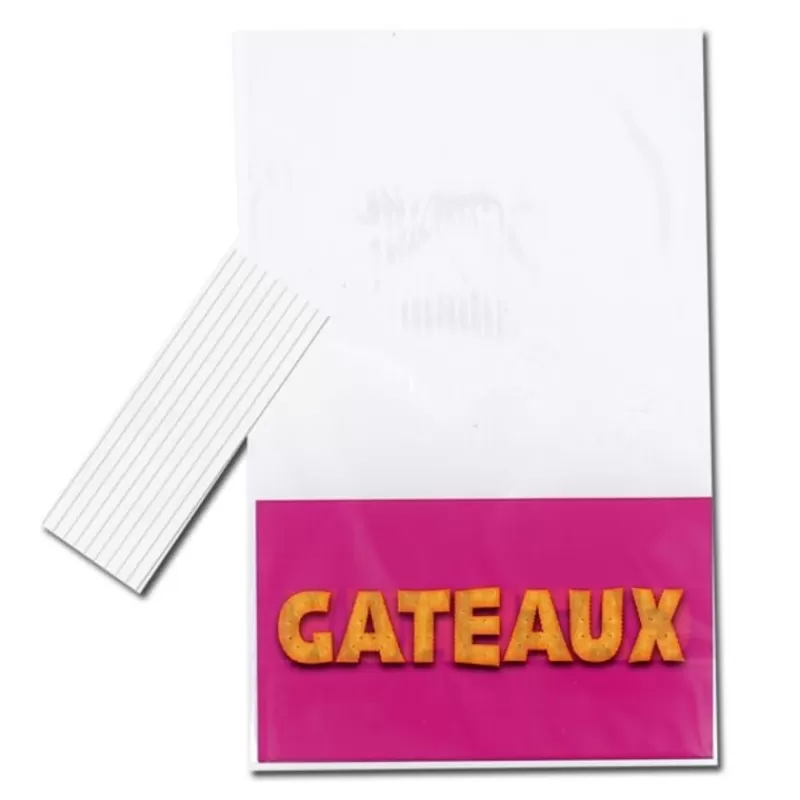 Cerf Dellier Sachets Gâteaux + Liens 14 X 23 Cm (X10) Clearance