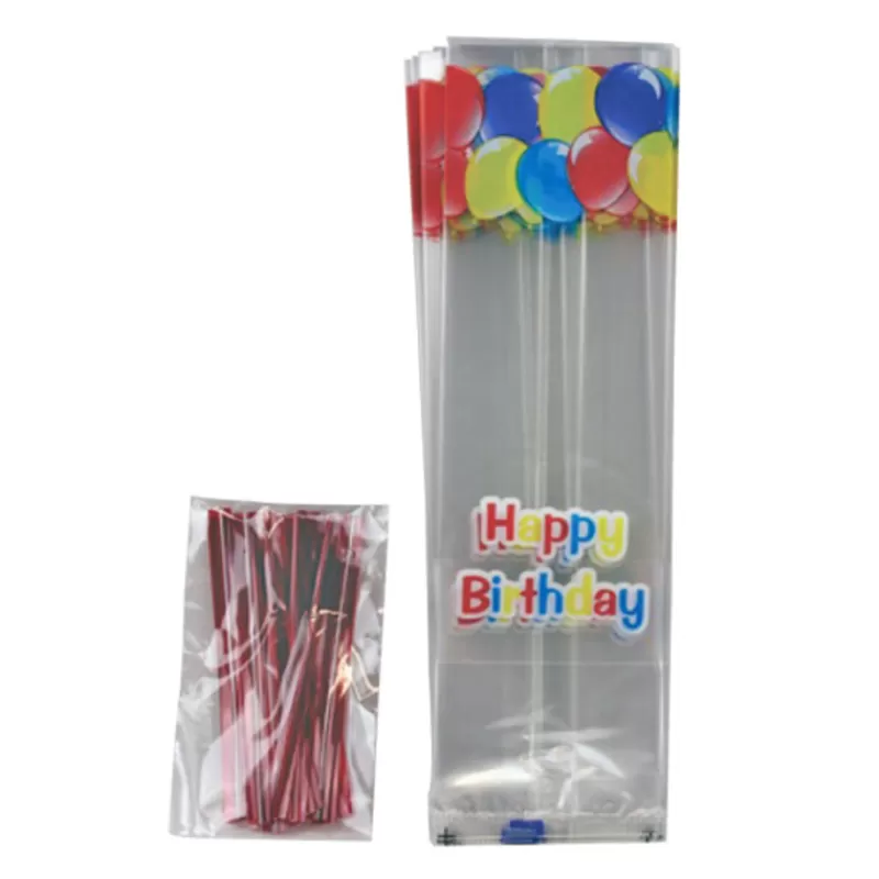 Cerf Dellier Sachets Happy Birthday Fond Plat + Liens (X25) Cheap