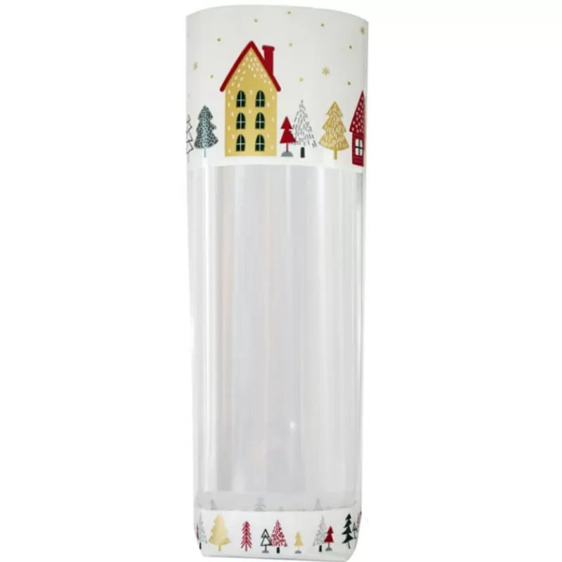 Cerf Dellier Sachets Polypro Village De Noël 10 X 22 Cm (X5) Cheap