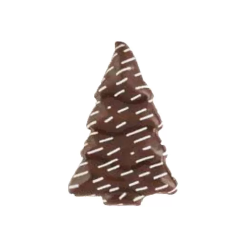 Cerf Dellier Sapins De Noël Neigeux Chocolat Noir (X128) Cheap