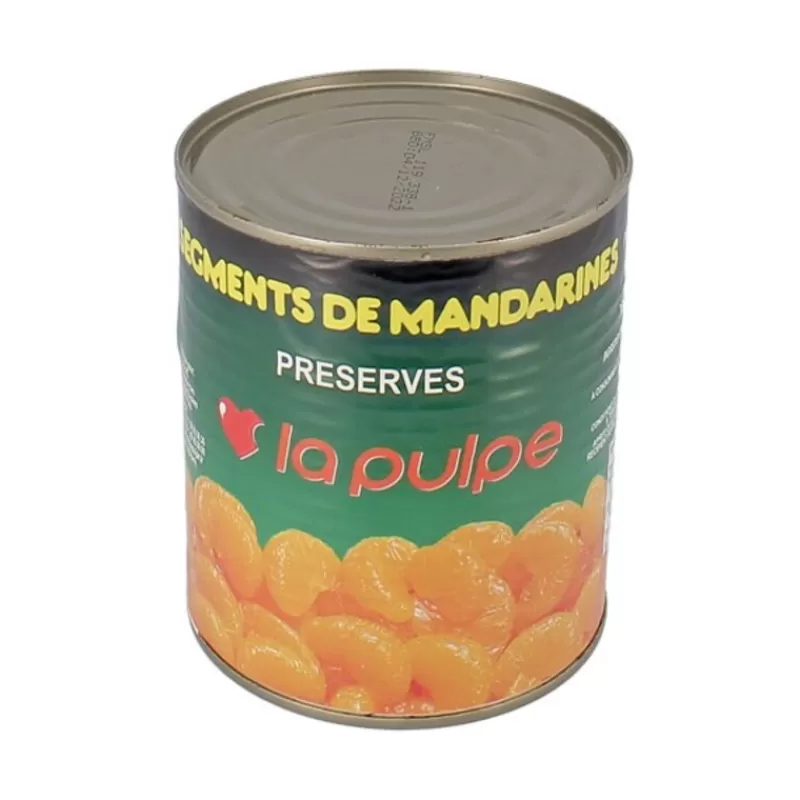 Cerf Dellier Segments De Mandarines Preserves La Pulpe