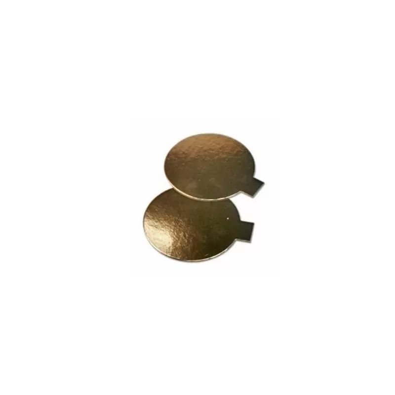 Cerf Dellier Support Carton Rond Or Individuel 8 Cm (X 200) Best