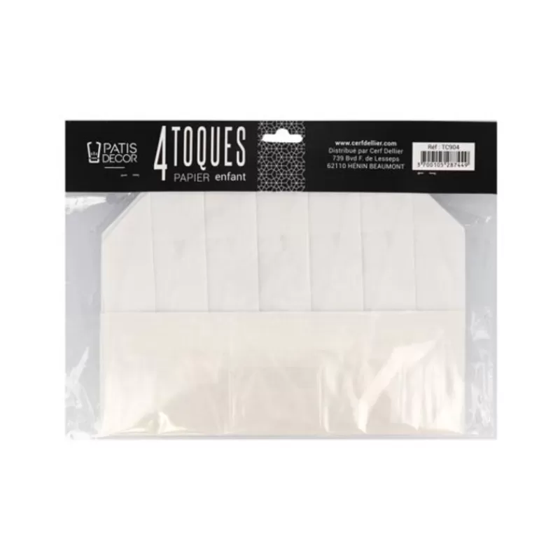 Cerf Dellier Toque En Papier Plisse Pour Enfant Patisdecor (X4) Best Sale