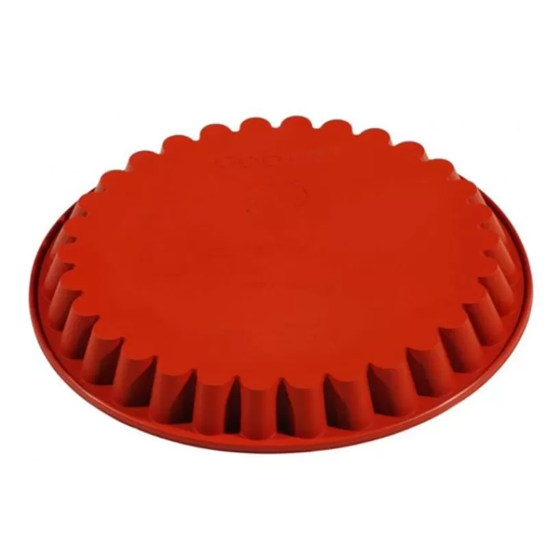 Cerf Dellier Tourtiere Cannelee En Silicone 28 Cm Formaflex