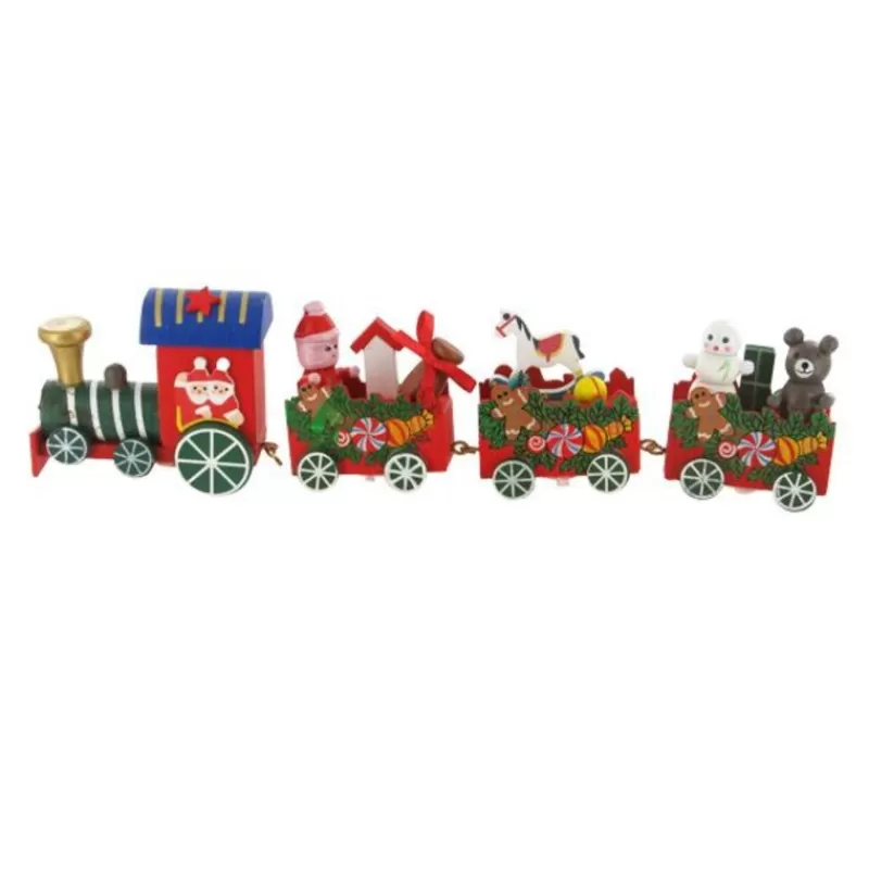 Cerf Dellier Train De Noël En Bois Sur Pique Best