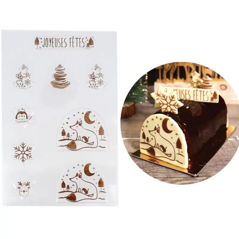 Cerf Dellier Transfert Chocolat Theme Noël Renard Cheap