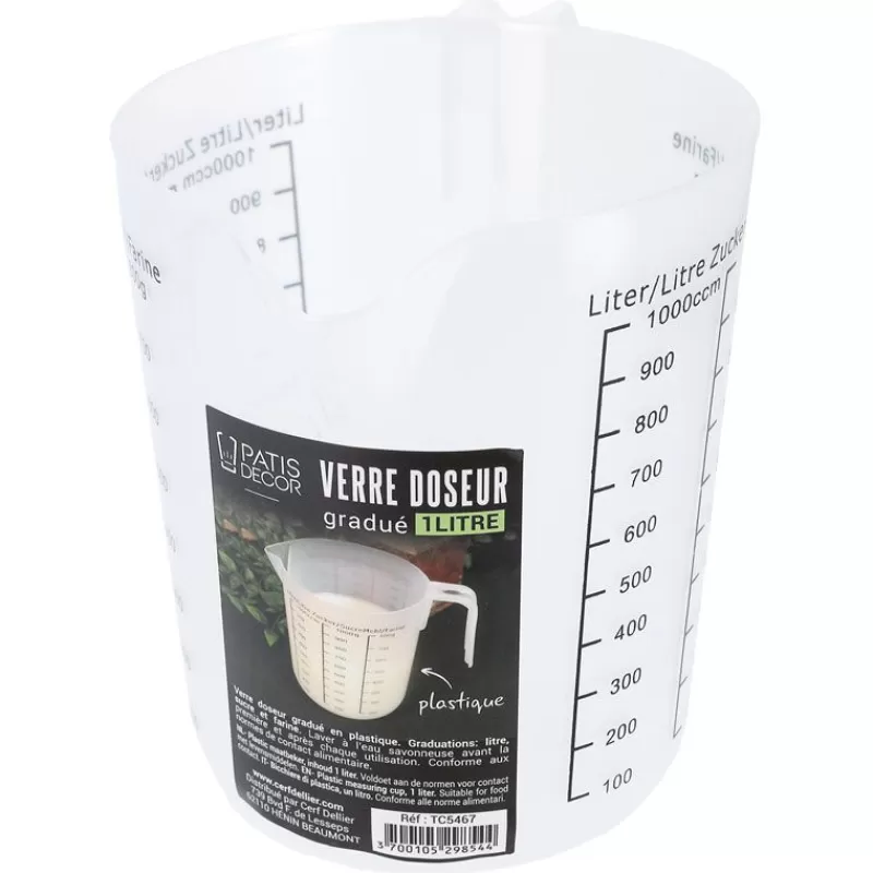 Cerf Dellier Verre Doseur Gradue Plastique 1 L Clearance